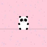 Panda sveglio, fondo animale con le stelle per i bambini royalty illustrazione gratis Panda sveglio, fondo animale con le stelle per i bambini royalty illustrazione gratis