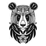 Tatuaggio del panda  illustrazione vettoriale 