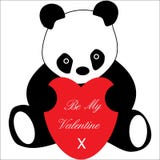 Panda With Love Heart Valentines Royalty Free Stock Photo