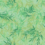 Pandalinje sömlös modell för grön färg stock illustrationer Pandalinje sömlös modell för grön färg stock illustrationer