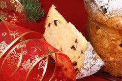 Panettone the italian Christmas fruit cake stock photos Panettone the italian Christmas fruit cake stock photos