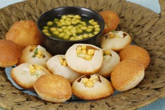 Panipuri, Gol Gappa lub Chaat zdjęcia stock Panipuri, Gol Gappa lub Chaat zdjęcia stock