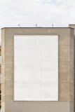 Panneau d'affichage vide blanc sur le mur Images libres de droits Panneau d'affichage vide blanc sur le mur Images libres de droits