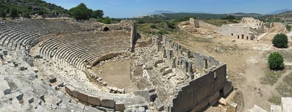 Panorama antyczny theatre w Patara obraz royalty free Panorama antyczny theatre w Patara obraz royalty free