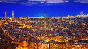 Cityscape of Barcelona city Stock Images Cityscape of Barcelona city Stock Images