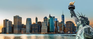 Panorama d'horizon de New York City
