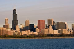Panorama da manhã de Chicago Panorama da manhã de Chicago