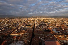 Panorama de Florence à partir du dessus de la cathédrale de Santa Maria Del Fiore image stock Panorama de Florence à partir du dessus de la cathédrale de Santa Maria Del Fiore image stock