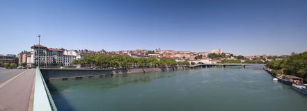 Panorama de Lyon imagens de stock Panorama de Lyon imagens de stock