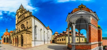 Panorama de Marija Bistrica, Zagorje photographie stock Panorama de Marija Bistrica, Zagorje photographie stock