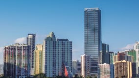 Panorama del horizonte de Miami Panorama del horizonte de Miami