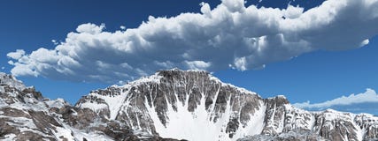 Panorama della montagna illustrazione di stock Panorama della montagna illustrazione di stock