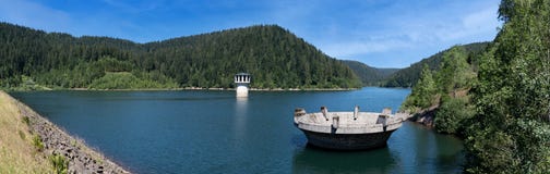 Panorama of the Kleine Kinzig Dam in the Black Forest, Germany