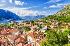 Panorama Kotor i widok góry, Montenegro fotografia royalty free Panorama Kotor i widok góry, Montenegro fotografia royalty free