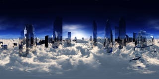 Panorama Of Clouds, HDRI, Environment Map Royalty Free Stock Photography