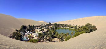 Panorama Of Huacachina Oasis Near Ica Peru Stock Photos Panorama Of Huacachina Oasis Near Ica Peru Stock Photos