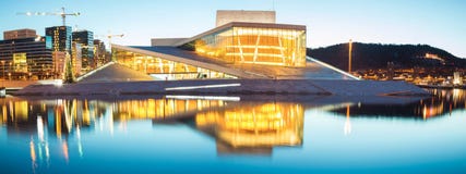 Panorama Of Oslo Opera Norway Stock Photography Panorama Of Oslo Opera Norway Stock Photography