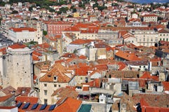 Panorama Of Split Royalty Free Stock Images