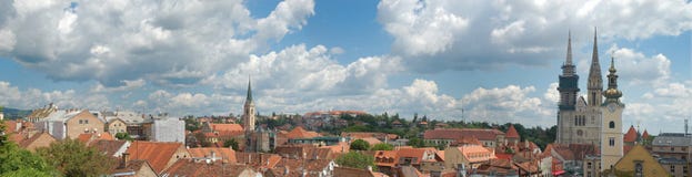 Panorama Of Zagreb Royalty Free Stock Photo