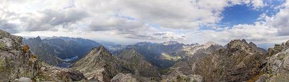 Panorama op hoge Tatra-Bergen, Slowakije, Europa stock foto Panorama op hoge Tatra-Bergen, Slowakije, Europa stock foto