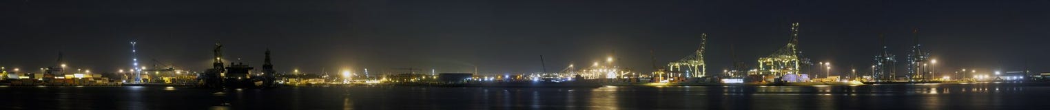 panorama portu Rotterdam obrazy royalty free panorama portu Rotterdam obrazy royalty free