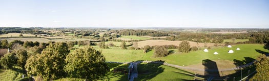 Panorama van Aschberg in Duitsland royalty-vrije stock foto Panorama van Aschberg in Duitsland royalty-vrije stock foto