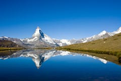 Panorama van Matterhorn stock afbeelding Panorama van Matterhorn stock afbeelding