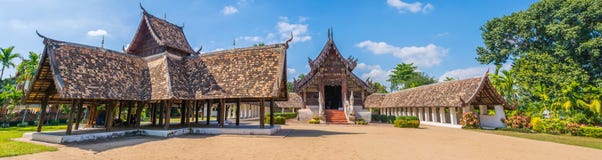 panorama van Wat Ton Kain, in Chiang Mai Thailand wordt geschoten dat stock afbeelding panorama van Wat Ton Kain, in Chiang Mai Thailand wordt geschoten dat stock afbeelding