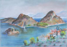 Panorama royalty free illustration Panorama royalty free illustration