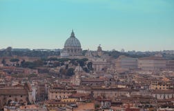 Rome historical centre with Basilica of St. Peter stock photography Rome historical centre with Basilica of St. Peter stock photography