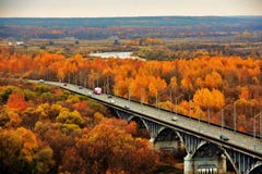 Panorama of Vladimir town, Russia. Autumn nature. stock images Panorama of Vladimir town, Russia. Autumn nature. stock images