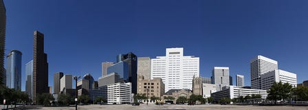 Panorama à Houston du centre photo libre de droits Panorama à Houston du centre photo libre de droits