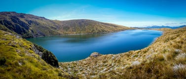 Panoramablick von einem reflektierenden See stockfoto Panoramablick von einem reflektierenden See stockfoto