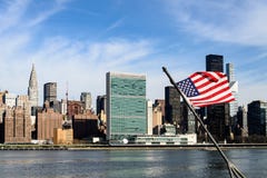 Panoramablick von Midtown Manhattan, New York City, von Brooklyn stockbilder Panoramablick von Midtown Manhattan, New York City, von Brooklyn stockbilder