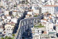 panoramic cityscape of Kavala,Greece from above royalty free stock images panoramic cityscape of Kavala,Greece from above royalty free stock images