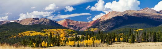 Panoramic Fall Landscape Colorado Rocky Mountains