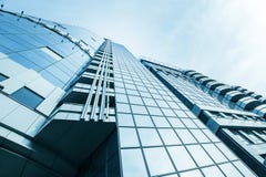 Panoramic and perspective wide angle view to steel Stock Images Panoramic and perspective wide angle view to steel Stock Images
