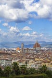 Panoramic view of Florence from Piazzale stock photo Panoramic view of Florence from Piazzale stock photo