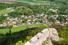 Panoramic View From The Castle Chojnik Royalty Free Stock Image Panoramic View From The Castle Chojnik Royalty Free Stock Image