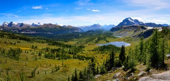 Panoramic view of mountains in Banff national park, Alberta, Canada royalty free stock images Panoramic view of mountains in Banff national park, Alberta, Canada royalty free stock images