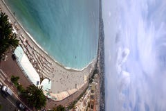 Panoramic View - Nice - France Stock Photo Panoramic View - Nice - France Stock Photo