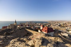 Panoramic View Of Luderitz Town Royalty Free Stock Image Panoramic View Of Luderitz Town Royalty Free Stock Image