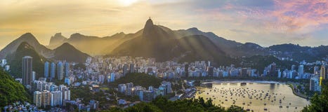 Panoramic View Of Rio De Janeiro, Brazil Landscape Royalty Free Stock Photos Panoramic View Of Rio De Janeiro, Brazil Landscape Royalty Free Stock Photos