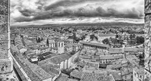 Panoramic view over the roofs of Gubbio, Italy stock photography Panoramic view over the roofs of Gubbio, Italy stock photography
