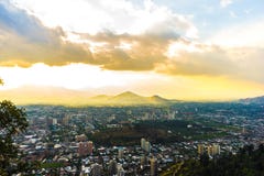 Panoramic view of Santiago de Chile Stock Photography Panoramic view of Santiago de Chile Stock Photography