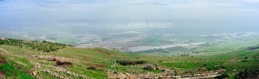 Holy land Series - Jordan Valley Panorama 2 Royalty Free Stock Photos Holy land Series - Jordan Valley Panorama 2 Royalty Free Stock Photos
