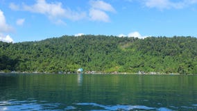 Panoramic view of the tropical Jungle in Mayalibit bay
