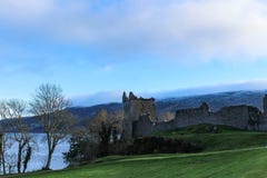 Urquhart Castle Ruins Landscape stock image Urquhart Castle Ruins Landscape stock image