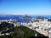 Panoramiczny widok Rio De Janeiro, Brazylia obraz stock Panoramiczny widok Rio De Janeiro, Brazylia obraz stock