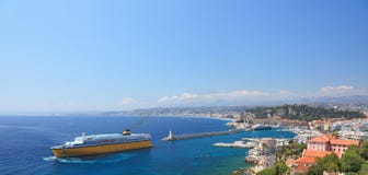 Panorana of city of Nice. stock photos Panorana of city of Nice. stock photos
